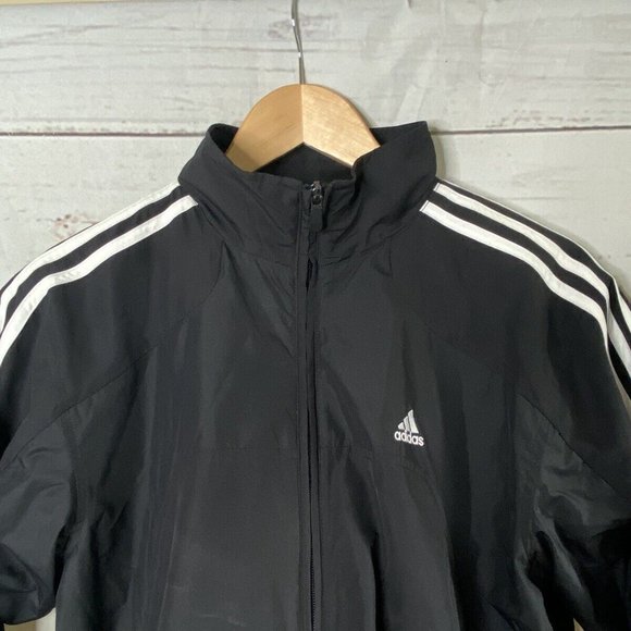 Vintage Y2K Adidas Nylon Jacket In Retro Black And White small - Picture 2 of 7